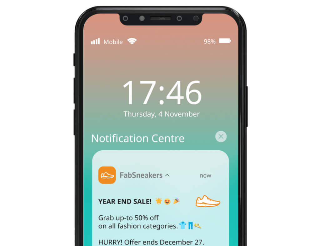 Push notification Retail App