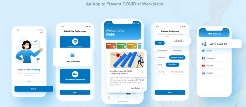 An App to Prevent Covid at WorkPlace