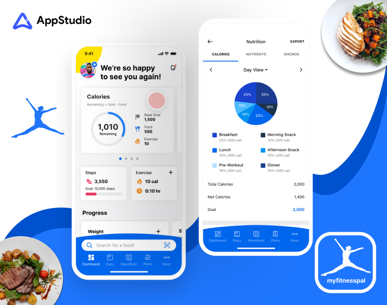 User-interface-of-MyFitnessPal 