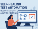 Self healing test automation banner.