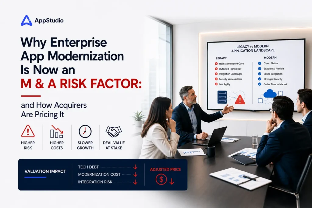 Why Enterprise App Modernization Is Now an M&A Risk Factor and How Acquirers Are Pricing It