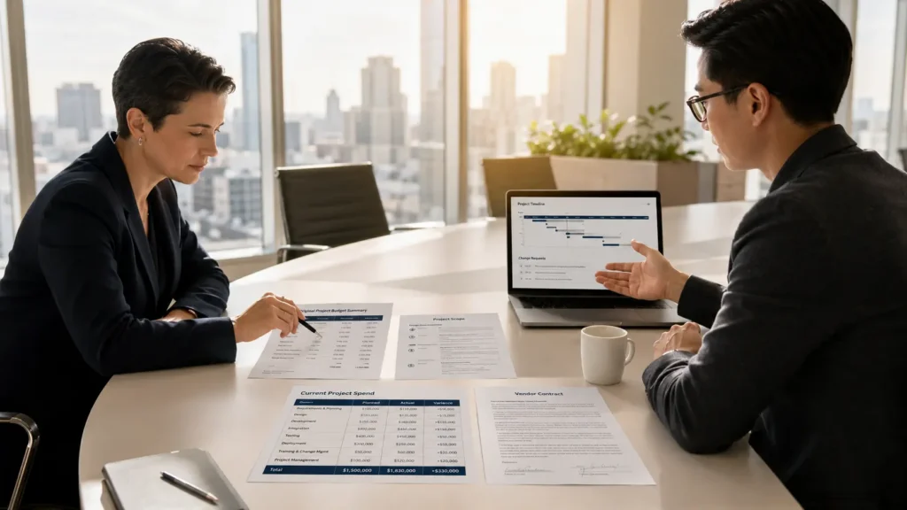 Enterprise app budget overrun