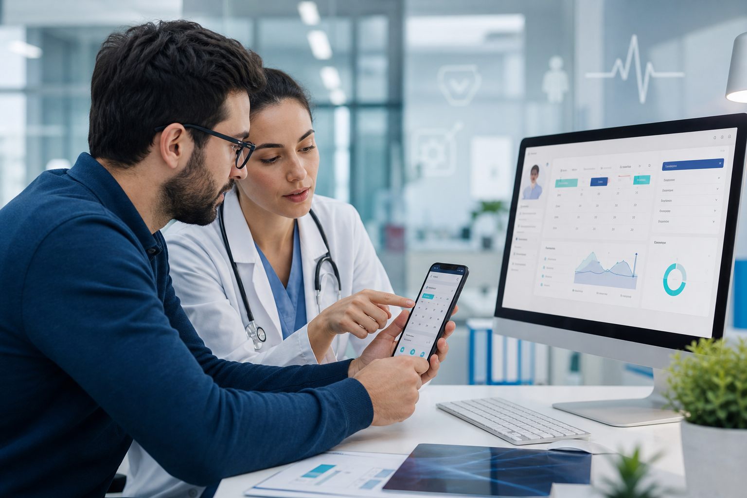 Healthcare app development team building a HIPAA-compliant telemedicine app at AppStudio